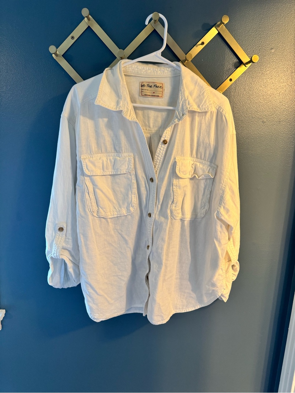Free People Linen button down shirt